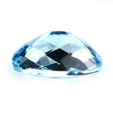 SKY BLUE TOPAZ CHECKER CUT CUSHION 16X13MM 13.60 Cts.
