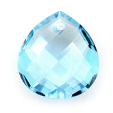 SKY BLUE TOPAZ BRIOLETTE PEAR (TABEEZ) (FULL DRILL) 11X10MM 3.38 Cts.