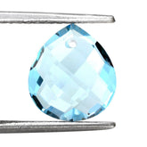 SKY BLUE TOPAZ BRIOLETTE PEAR (TABEEZ) (FULL DRILL) 11X10MM 3.38 Cts.