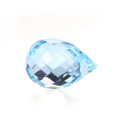 SKY BLUE TOPAZ FACETED DROPS (FULL DRILL) 7X5MM 1.40 Cts.