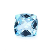 SKY BLUE TOPAZ CHECKER CUT CUSHION 6MM 1.07 Cts.