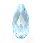 SKY BLUE TOPAZ FACETED DROPS (HALF DRILL 1.00MM) 14X7MM 6.20 Cts.