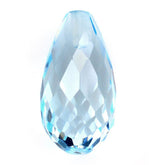 SKY BLUE TOPAZ FACETED DROPS (HALF DRILL 1.00MM) (TOP/CLEAN) 12X6.30MM 4.57 Cts.