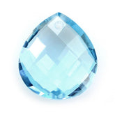 SKY BLUE TOPAZ BRIOLETTE PEAR (FULL DRILL) (TABEEZ) 11X10MM 3.47 Cts.