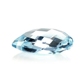 SKY BLUE TOPAZ BRIOLETTE PEAR (FULL DRILL) (TABEEZ) 11X10MM 3.47 Cts.