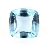 SKY BLUE TOPAZ PYRAMID CUSHION CAB 10MM 5.95 Cts.