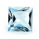 SKY BLUE TOPAZ PRINCESS CUT SQUARE 9MM 3.75 Cts.