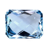 SKY BLUE TOPAZ BRIOLETTE OCTAGON 13X10MM 7.70 Cts.