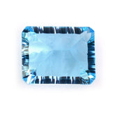 SKY BLUE TOPAZ CONCAVE SPLENDOR CUT OCTAGON (DES#41) 10X8MM 4.11 Cts.