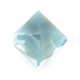 SKY BLUE TOPAZ PYRAMID SQUARE CAB (HALF DRILL) 8MM 4.13 Cts.