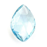SKY BLUE TOPAZ ROSE CUT BRIOLETTE IRREGULAR ONION SHAPE 14X9MM 3.81 Cts.
