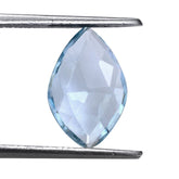 SKY BLUE TOPAZ ROSE CUT BRIOLETTE IRREGULAR ONION SHAPE 14X9MM 3.81 Cts.