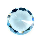SKY BLUE TOPAZ DIAMOND CUT ROUND 8MM 2.23 Cts.