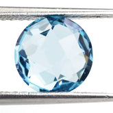 SKY BLUE TOPAZ BRIOLETTE ROUND 9.90MM 4.30 Cts.