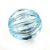 SKY BLUE TOPAZ MELON CARVED BALLS (DES#69) 8MM 4.35 Cts.