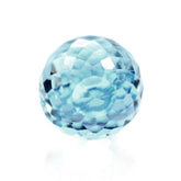 SKY BLUE TOPAZ FACETED DROPS (HALF DRILL) 10X7MM 4.50 Cts.