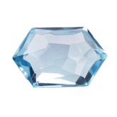 SKY BLUE TOPAZ IRREGULAR FACET BRIOLETTE HEXAGON 9.60X6.50MM 2.19 Cts.
