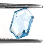 SKY BLUE TOPAZ IRREGULAR FACET BRIOLETTE HEXAGON 9.60X6.50MM 2.19 Cts.