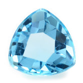 SKY BLUE TOPAZ CHECKER TRILLION CAB 14MM 11.26 Cts.