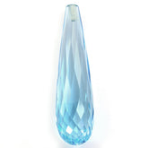 SKY BLUE TOPAZ FACETED DROPS (HALF DRILL) 30X8MM 16.28 Cts.