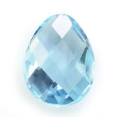 SKY BLUE TOPAZ BRIOLETTE PEAR (HALF DRILL) 12X9MM 4.21 Cts.