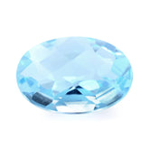 SKY BLUE TOPAZ CHECKER CUT OVAL 12X8MM 3.50 Cts.