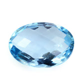SKY BLUE TOPAZ BRIOLETTE OVAL 14X10MM 6.37 Cts.