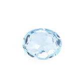 SKY BLUE TOPAZ IRREGULAR CUT BRIOLETTE OVAL (PILLOW) 5X4MM 0.43 Cts.