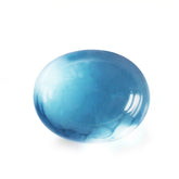 SKY BLUE TOPAZ OVAL CAB (WITH FROSTED BOTTOM) 10X8MM 5.15 Cts.