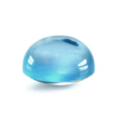 SKY BLUE TOPAZ OVAL CAB (WITH FROSTED BOTTOM) 10X8MM 5.15 Cts.