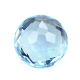 SKY BLUE TOPAZ IRREGULAR CUT BRIOLETTE ROUND 8MM 2.85 Cts.