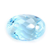 SKY BLUE TOPAZ DHOLKI (FULL DRILL) (TWO HOLE) 12X8MM 7.36 Cts.