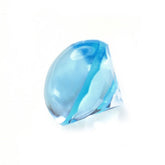 SKY BLUE TOPAZ WITH TWISTED CONCAVE BACK ROUND (DES#31) 8MM 3.08 Cts.