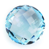 SKY BLUE TOPAZ BRIOLETTE ROUND 15MM 12.55 Cts.