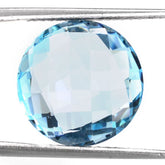SKY BLUE TOPAZ BRIOLETTE ROUND 15MM 12.55 Cts.