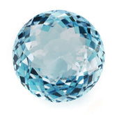 SKY BLUE TOPAZ PORTUGUESE CUT ROUND (DES#34) 14MM 13.85 Cts.