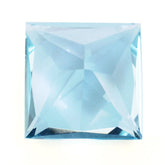 SKY BLUE TOPAZ PRINCESS CUT SQUARE 12MM 8.80 Cts.