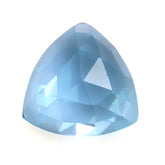 SKY BLUE TOPAZ ROSE CUT TRILLION CAB 10MM 4.60 Cts.