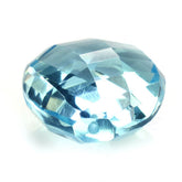 SKY BLUE TOPAZ TWISTED CONCAVE BRIOLETTE PEAR (HALF DRILL) 16X12MM 12.13 Cts.