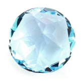 SKY BLUE TOPAZ PENTAGON ROUND WITH STAR CUT BACK (DES#43) 12MM 7.78 Cts.