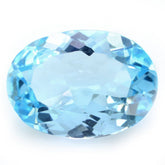 SKY BLUE TOPAZ CUT OVAL 18X13MM 13.86 Cts.