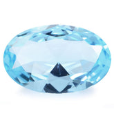 SKY BLUE TOPAZ CUT OVAL 20X13MM 13.68 Cts.