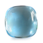 SKY BLUE TOPAZ CUSHION CAB 12MM 9.08 Cts.