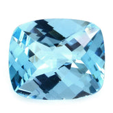 SKY BLUE TOPAZ CHECKER CUT CUSHION 14X12MM 9.78 Cts.