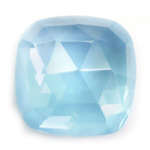 SKY BLUE TOPAZ ROSE CUT CUSHION CAB 14MM 14.66 Cts.