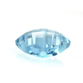 SKY BLUE TOPAZ BRIOLETTE CUSHION (FULL DRILL) (SI) 10MM 5.08 Cts.