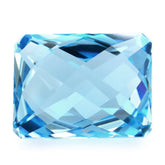 SKY BLUE TOPAZ BRIOLETTE OCTAGON 14X10.50MM 12.15 Cts.