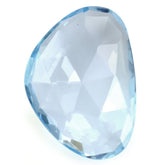 SKY BLUE TOPAZ ROSE CUT BRIOLETTE IRREGULAR TRILLIONISH 15.40X11MM 5.73 Cts.