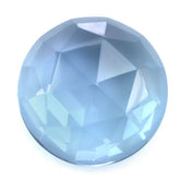 SKY BLUE TOPAZ ROSE CUT ROUND CAB 14MM 13.47 Cts.