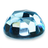 SKY BLUE TOPAZ ROSE CUT ROUND CAB 14MM 13.47 Cts.